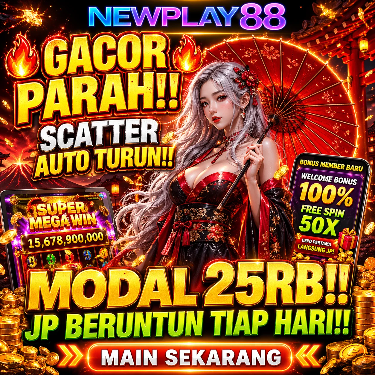 NEWPLAY88: Modal Receh Scatter Auto Turun, Rahasia Gacor Parah Hari Ini!